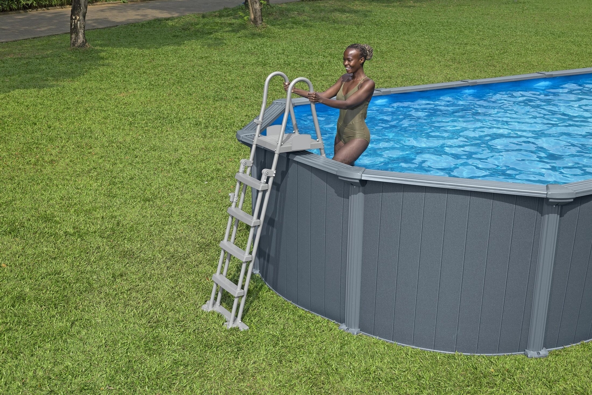 Bestway Hydrium metalen zwembad 732 x 366 x 132 cm