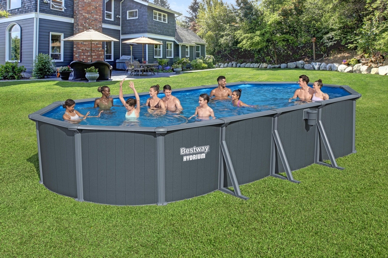 Bestway Hydrium metalen zwembad 732 x 366 x 132 cm