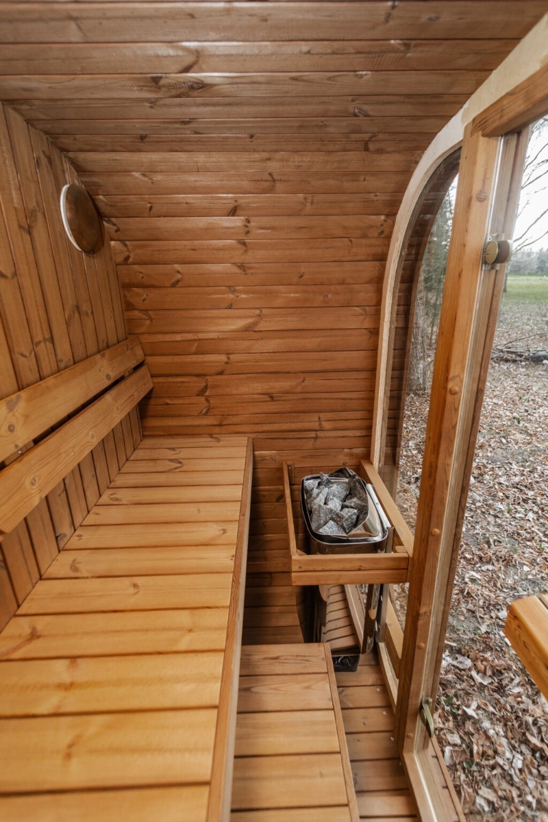 Thermowood elektrische cube sauna - 3 personen