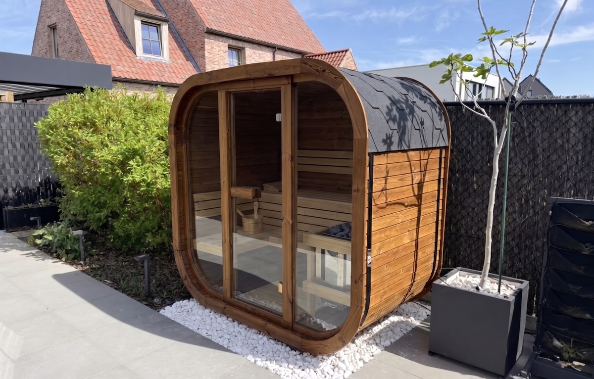 Thermowood elektrische cube sauna - 3 personen