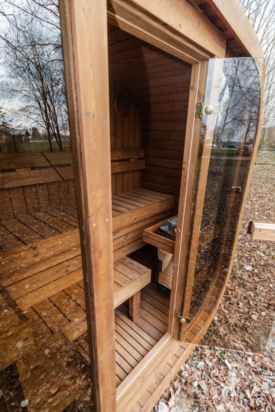 Thermowood elektrische cube sauna - 3 personen