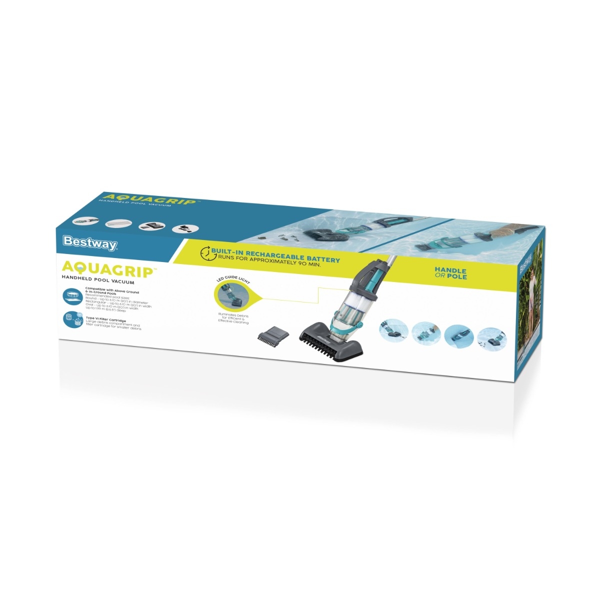 Bestway AquaGrip elektrische zwembadstofzuiger