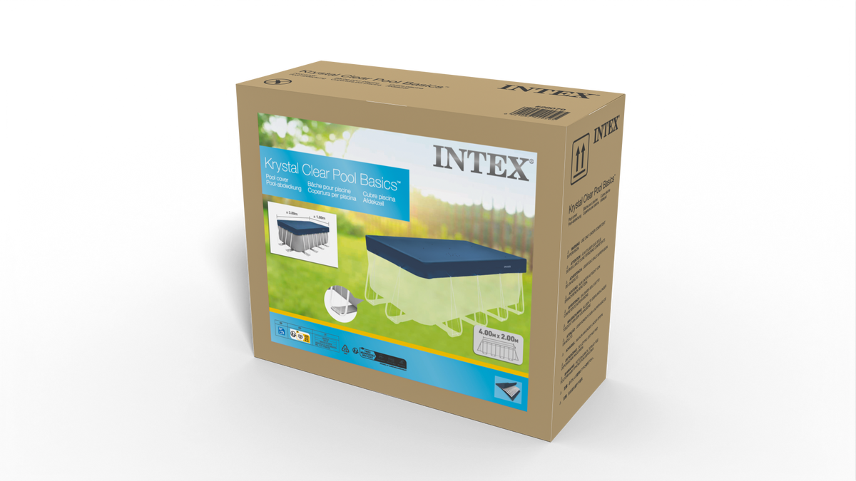 Intex Deluxe afdekzeil - Rechthoekig frame - 400 x 200 cm