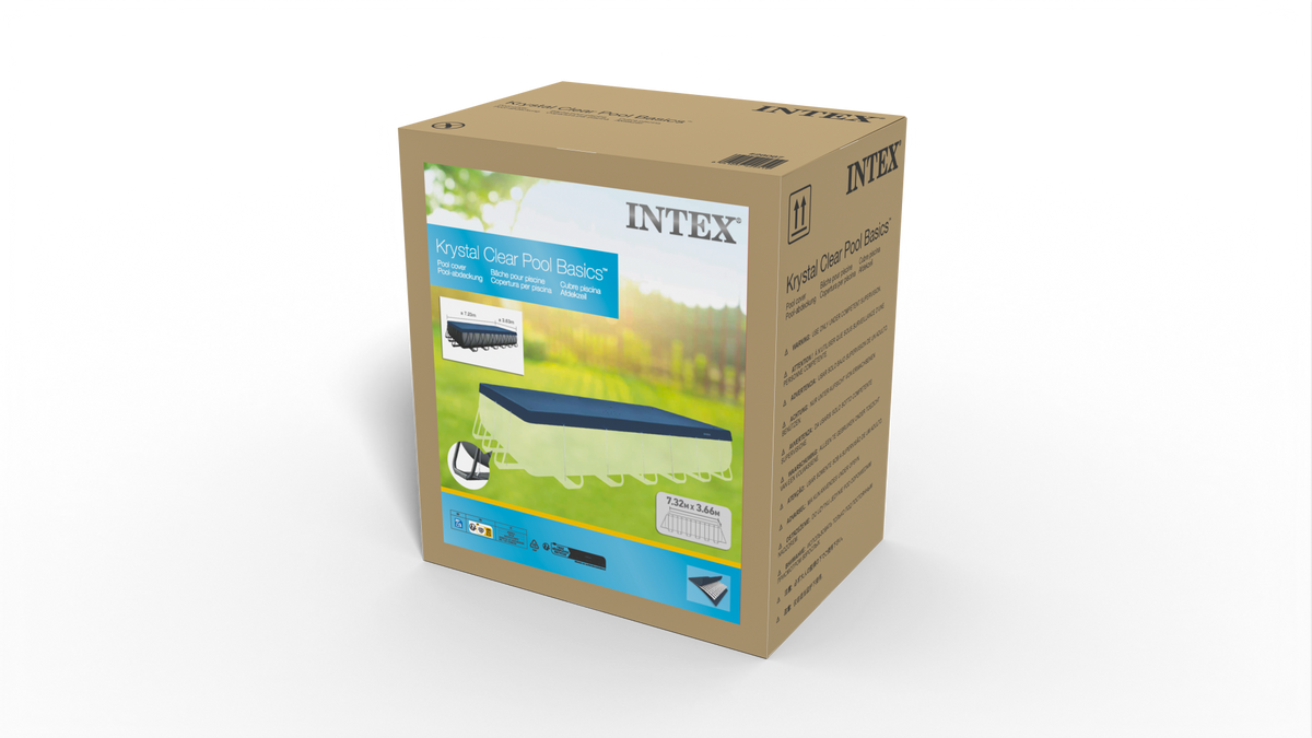 Intex Deluxe afdekzeil - Rechthoekig frame - 732 x 366 cm