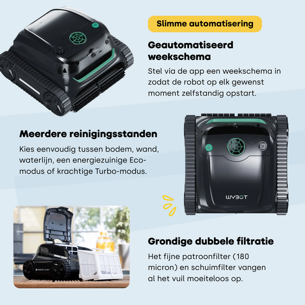 Wybot S2 Solar zwembadrobot