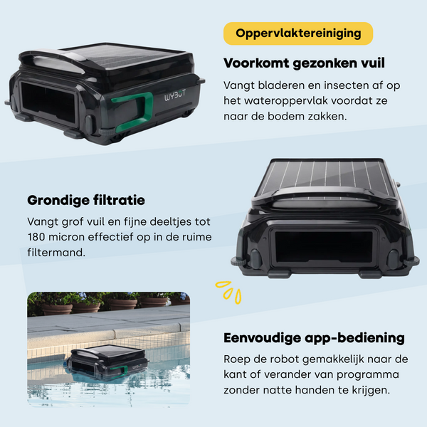Wybot F1 skimmer zwembadrobot