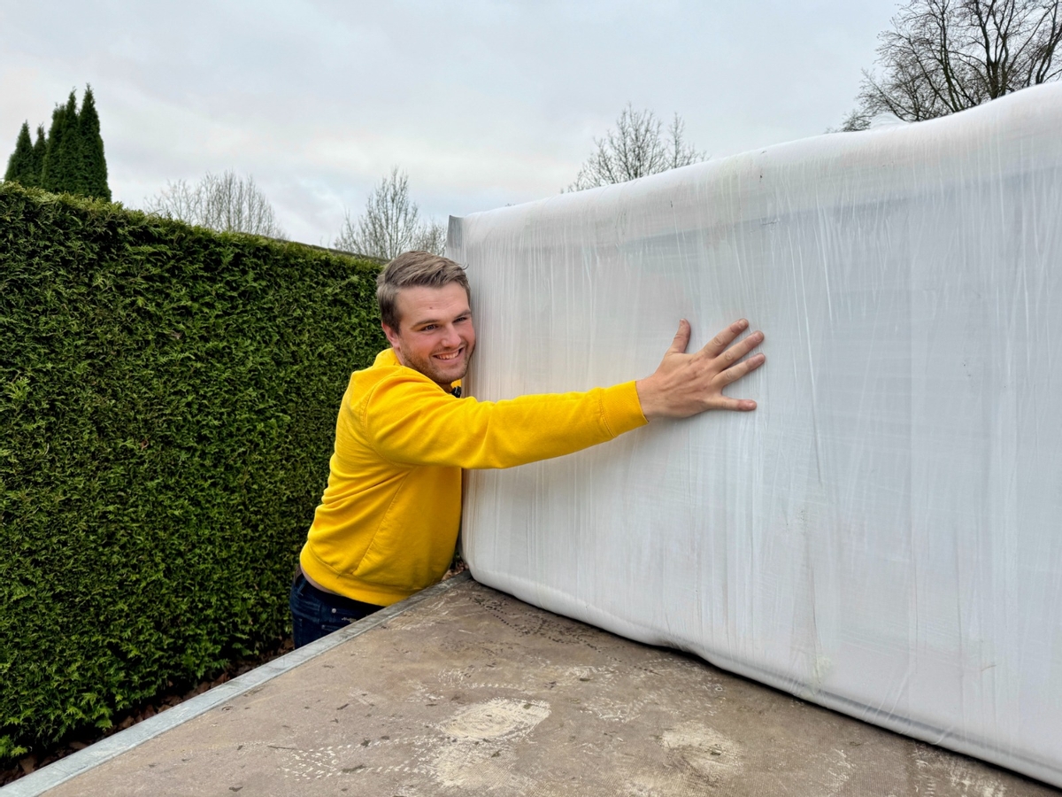 Spa levering in de tuin