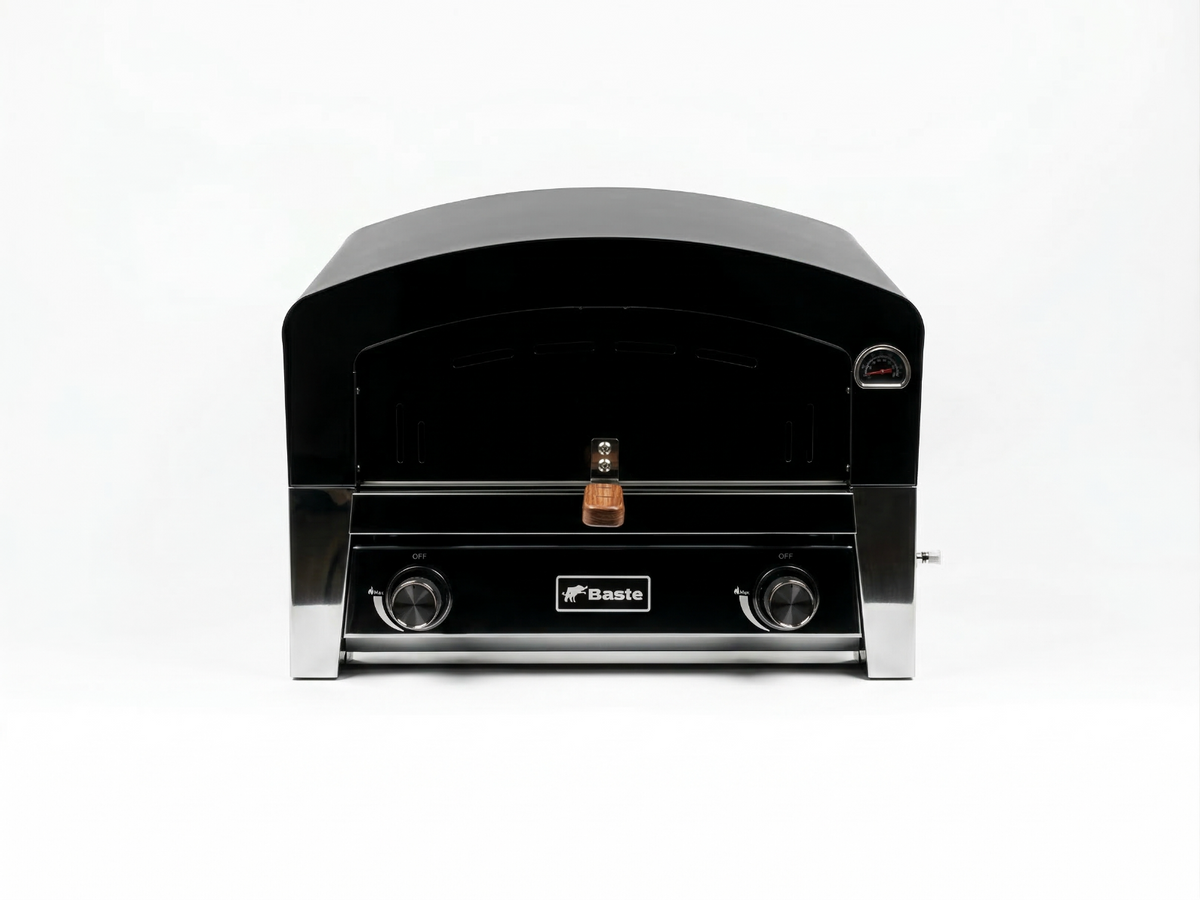 BASTE pizzaoven buiten gas 16 inch - RVS