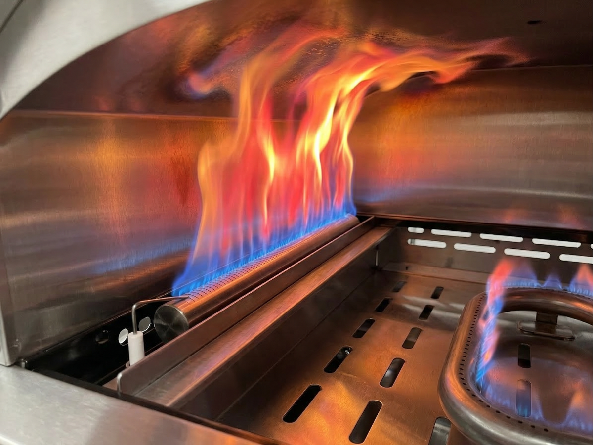 BASTE pizzaoven buiten gas 16 inch - RVS