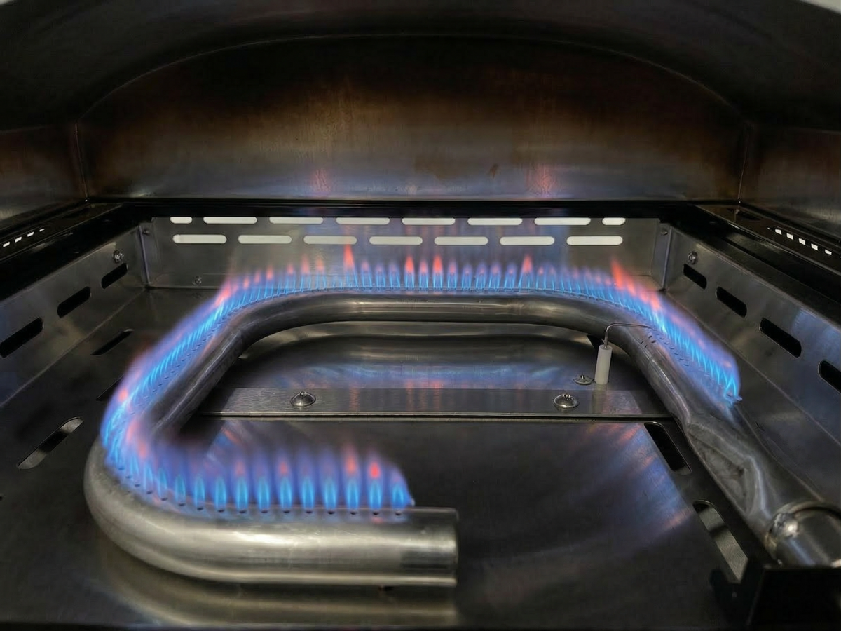 BASTE pizzaoven buiten gas 16 inch - RVS