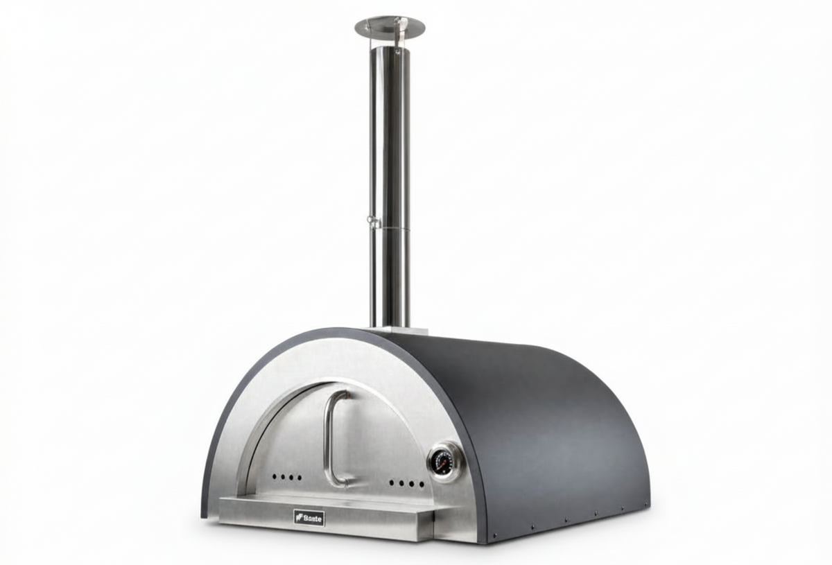 BASTE premium 60 pizzaoven buiten houtgestookt - RVS