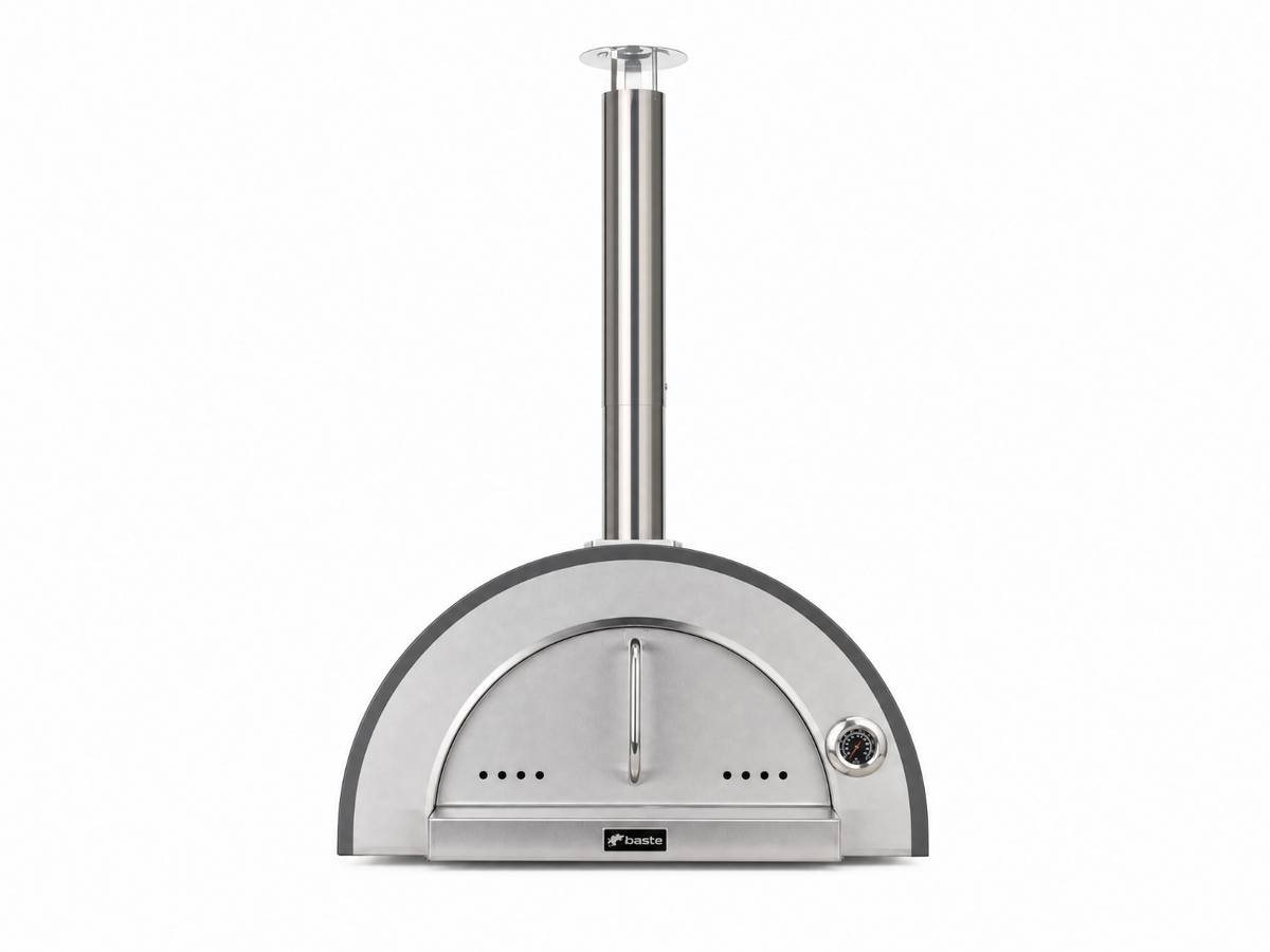 BASTE premium 60 pizzaoven buiten houtgestookt - RVS
