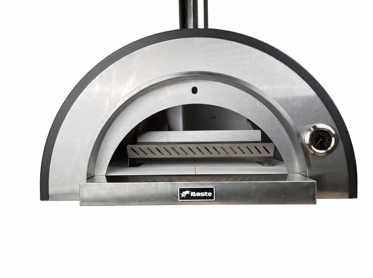 BASTE premium 60 pizzaoven buiten houtgestookt - RVS