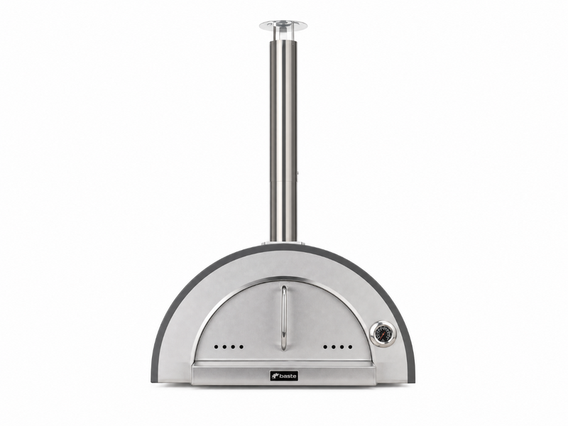 BASTE premium 60 pizzaoven buiten houtgestookt - RVS