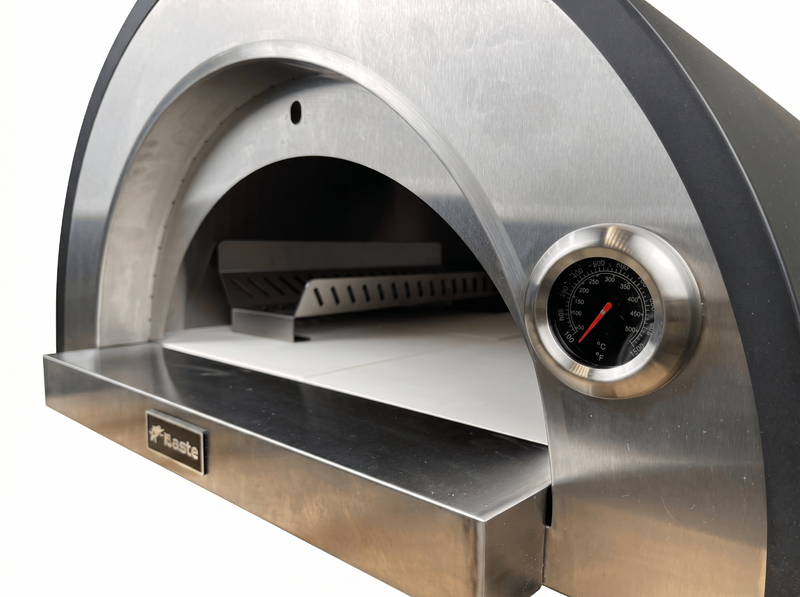 BASTE premium 60 pizzaoven buiten houtgestookt - RVS