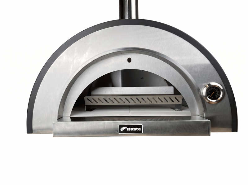 BASTE premium 60 pizzaoven buiten houtgestookt - RVS