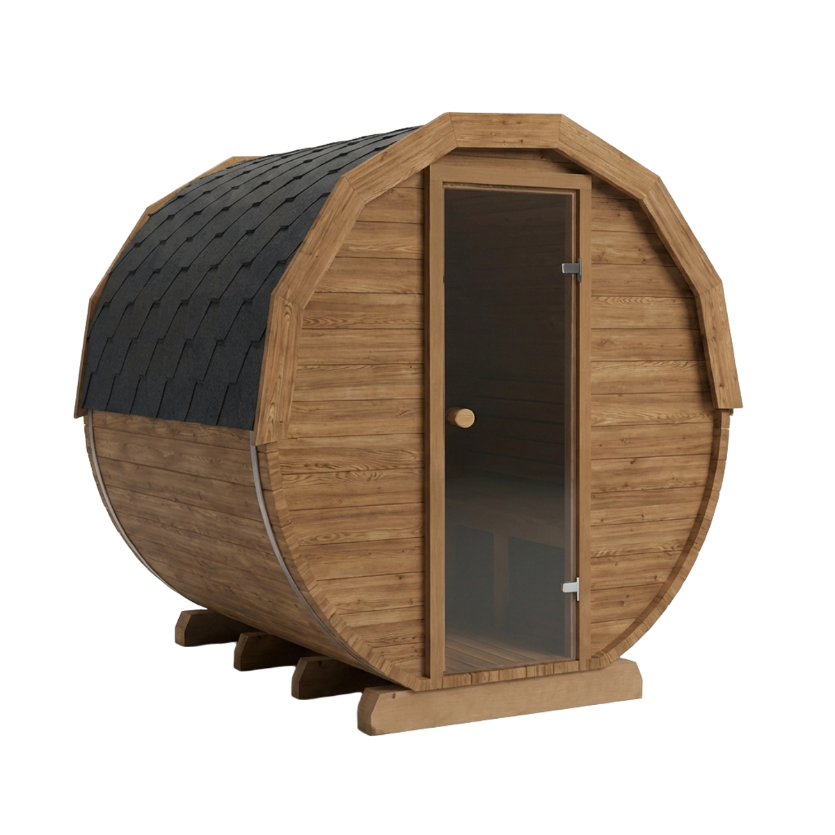 Thermowood elektrische barrelsauna - 4 personen