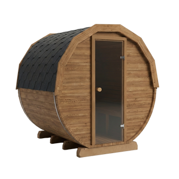 Thermowood elektrische barrelsauna - 4 personen