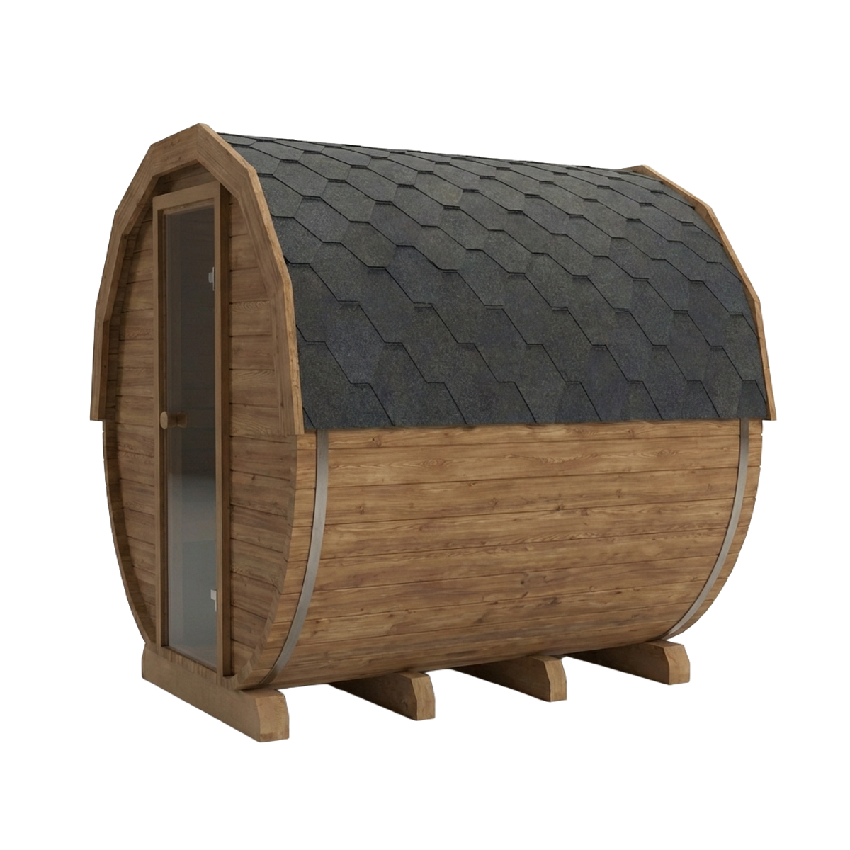 Thermowood elektrische barrelsauna - 6 personen