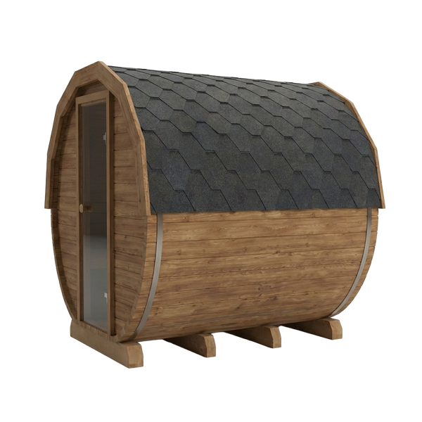 Thermowood houtgestookte barrelsauna - 4 personen