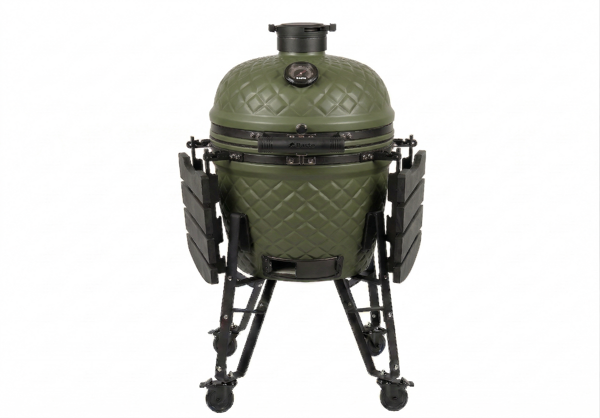 BASTE kamado bbq large - 21 inch - Olijfgroen