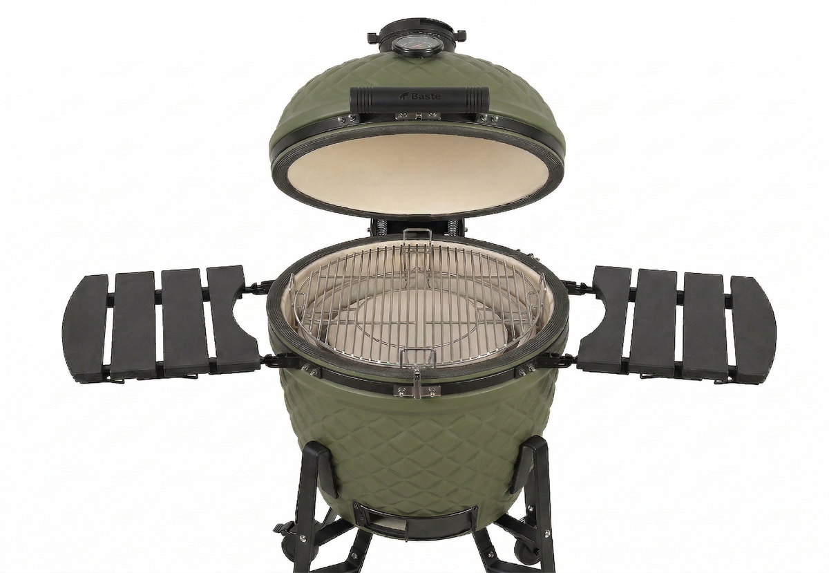 BASTE Kamado bbq XL - 23,5 inch - Olijfgroen