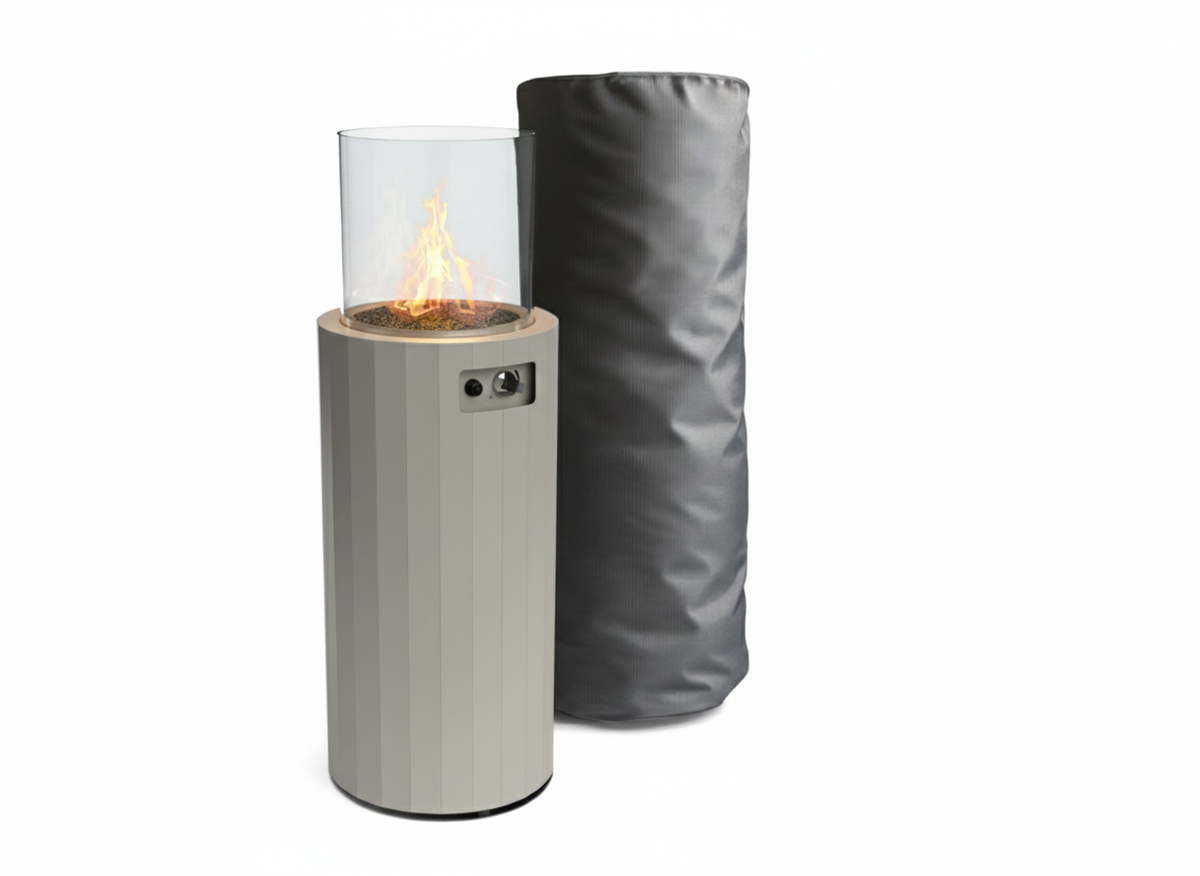 Planika Bino gas terrasverwarmer met beschermhoes - Grijs