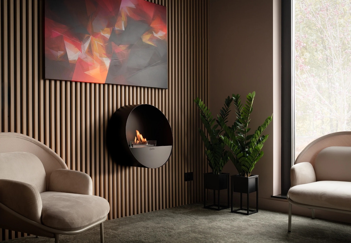 Planika Bubble muur & vloer bio ethanol haard