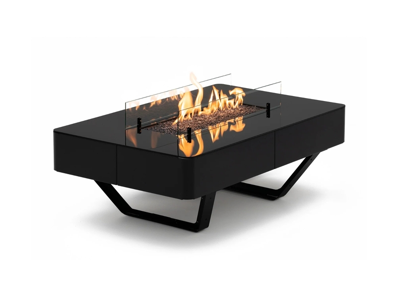 Planika Rio vuurtafel op gas met beschermhoes