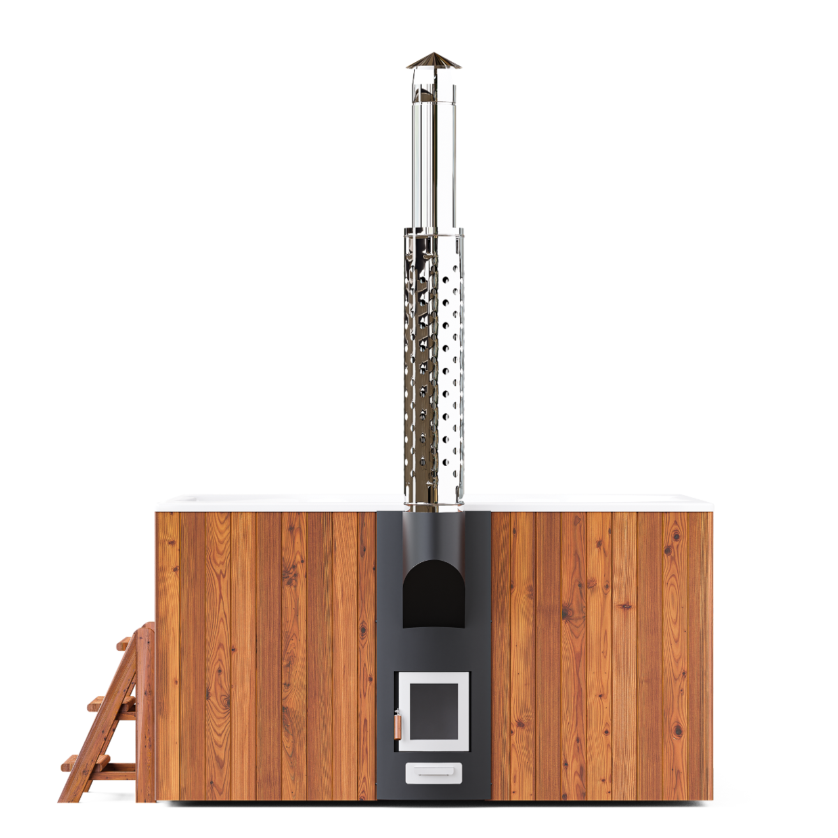 PolarSpa Elite Quattro houtgestookte hottub - 8 personen