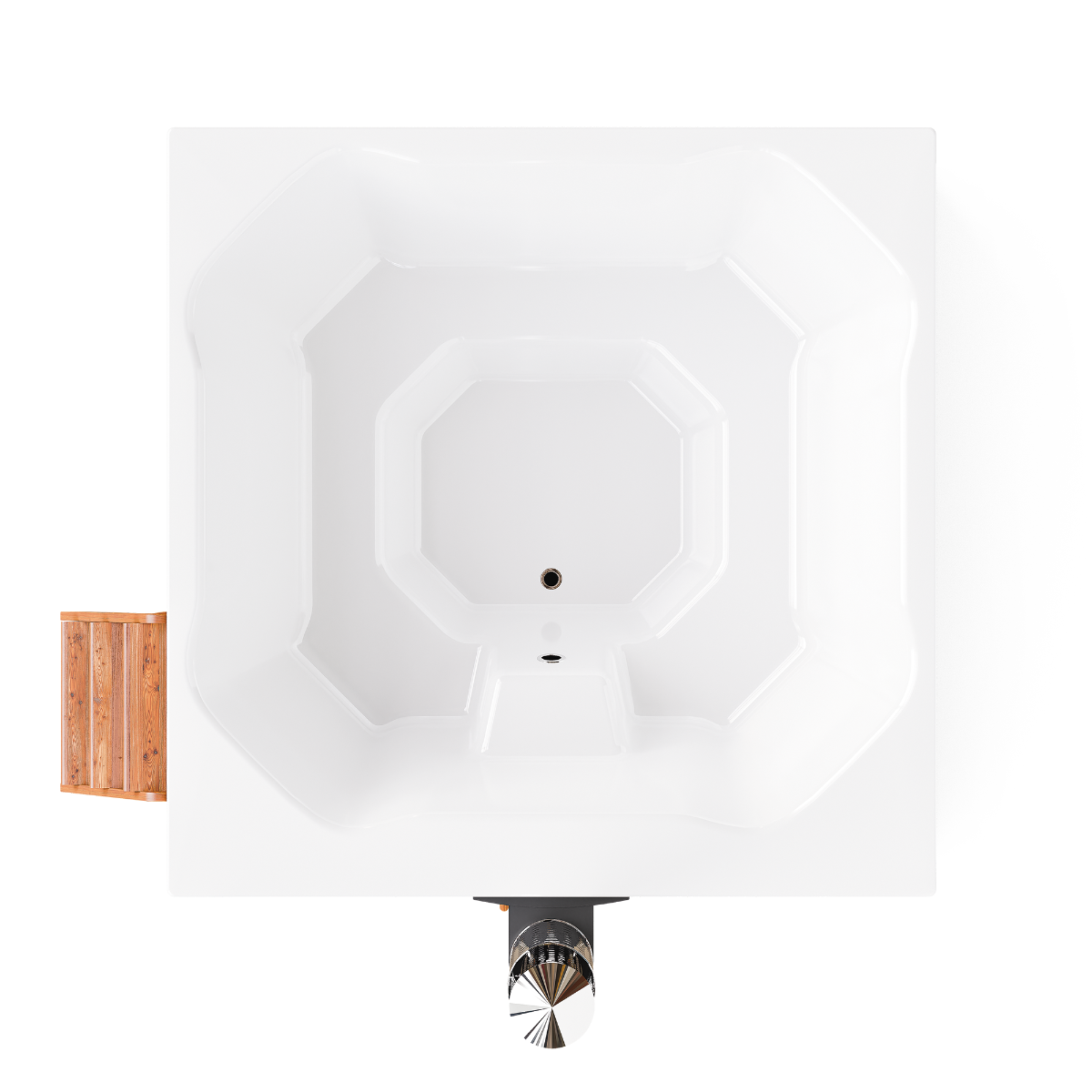 PolarSpa Elite Quattro houtgestookte hottub - 8 personen