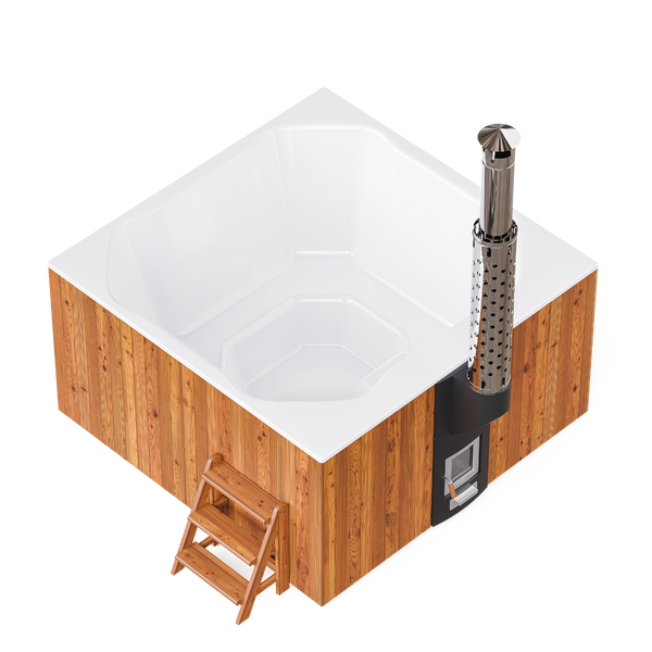 PolarSpa Elite Quattro houtgestookte hottub - 8 personen