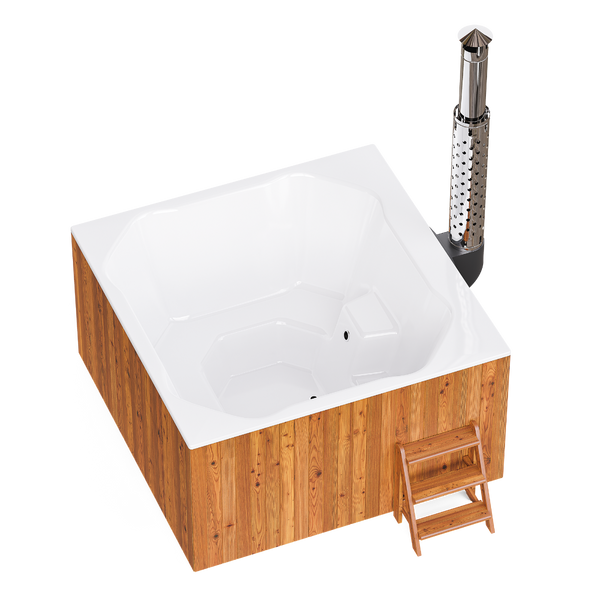 PolarSpa Elite Quattro houtgestookte hottub - 8 personen