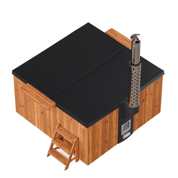 PolarSpa Elite Quattro houtgestookte hottub - 8 personen