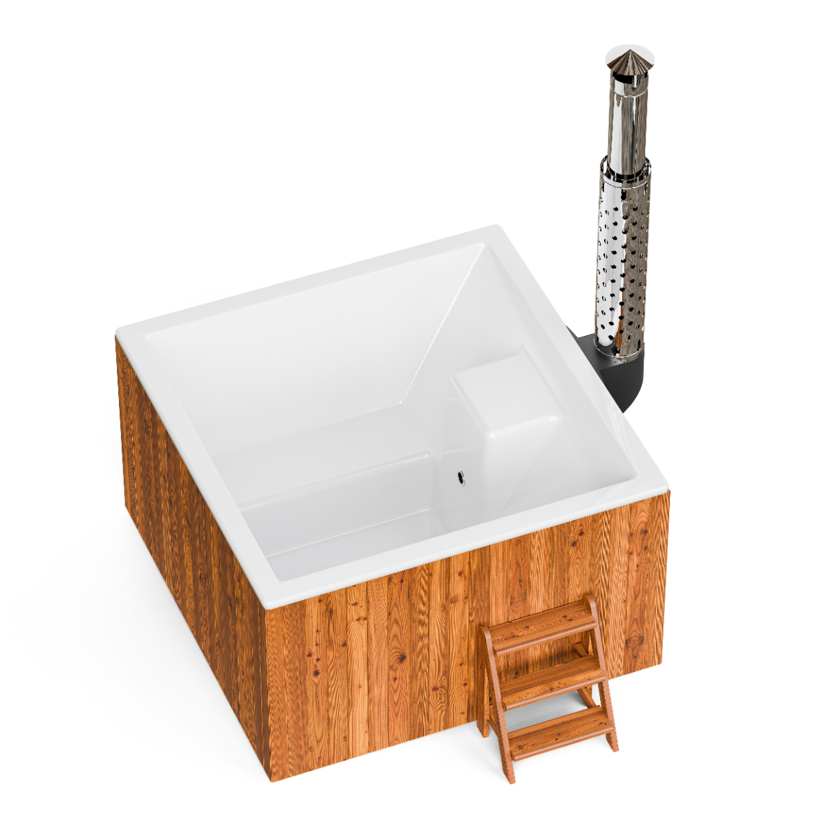 PolarSpa Elite Quattro houtgestookte hottub - 4 personen