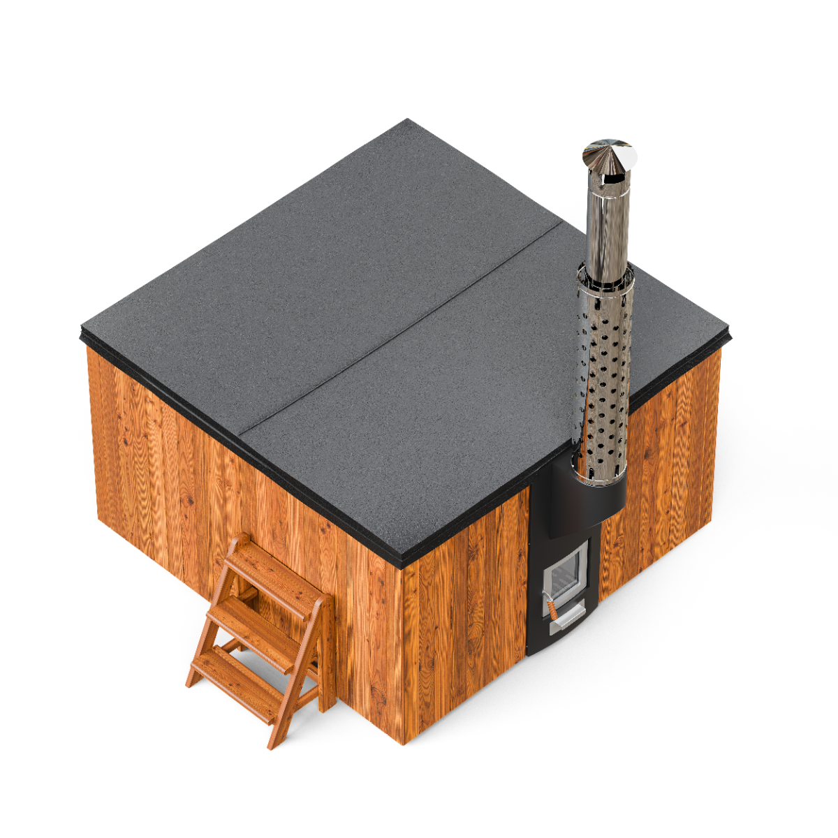 PolarSpa Elite Quattro houtgestookte hottub - 4 personen