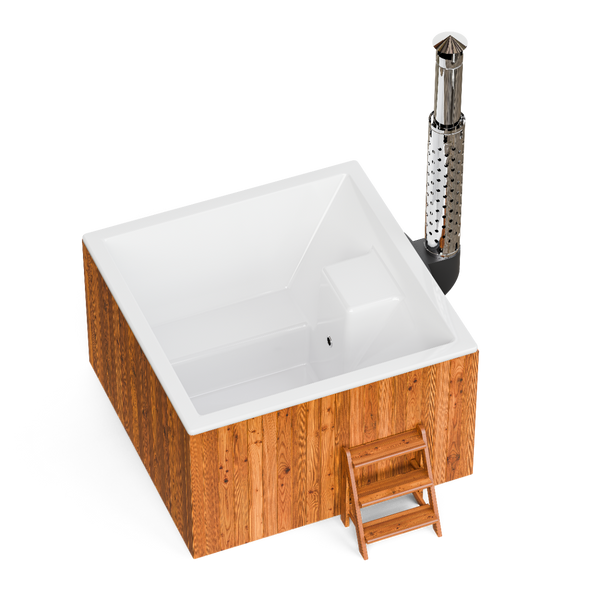 PolarSpa Elite Quattro houtgestookte hottub - 4 personen
