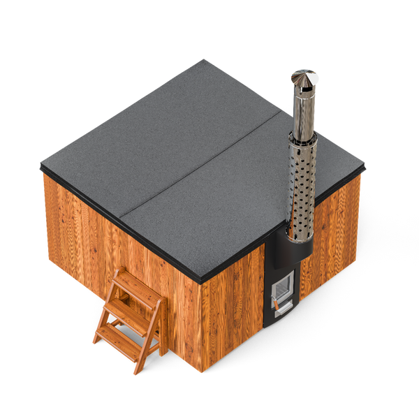 PolarSpa Elite Quattro houtgestookte hottub - 4 personen