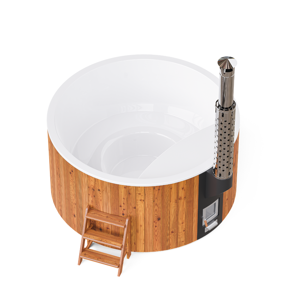 PolarSpa Elite houtgestookte hottub - 8 personen