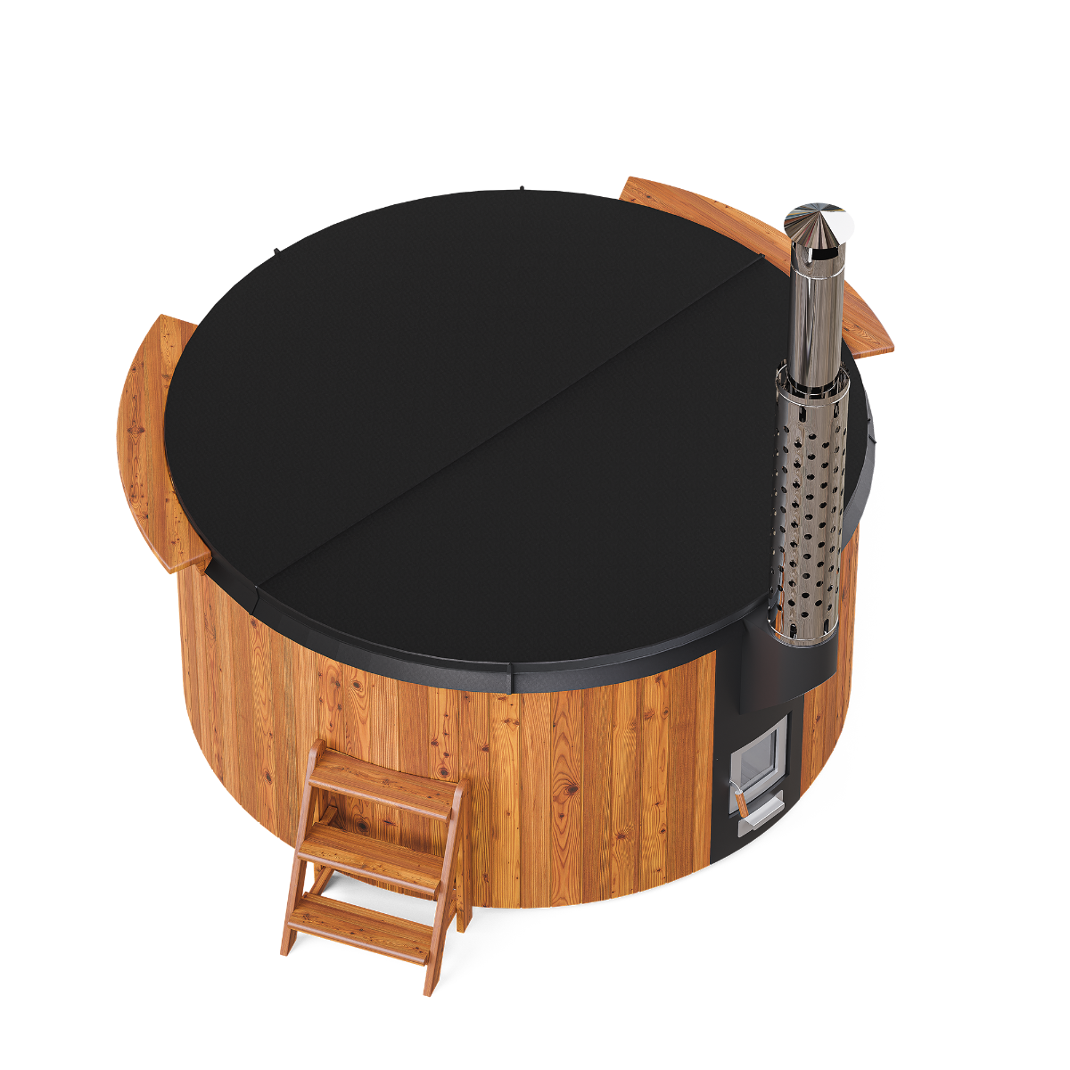 PolarSpa Elite houtgestookte hottub - 8 personen