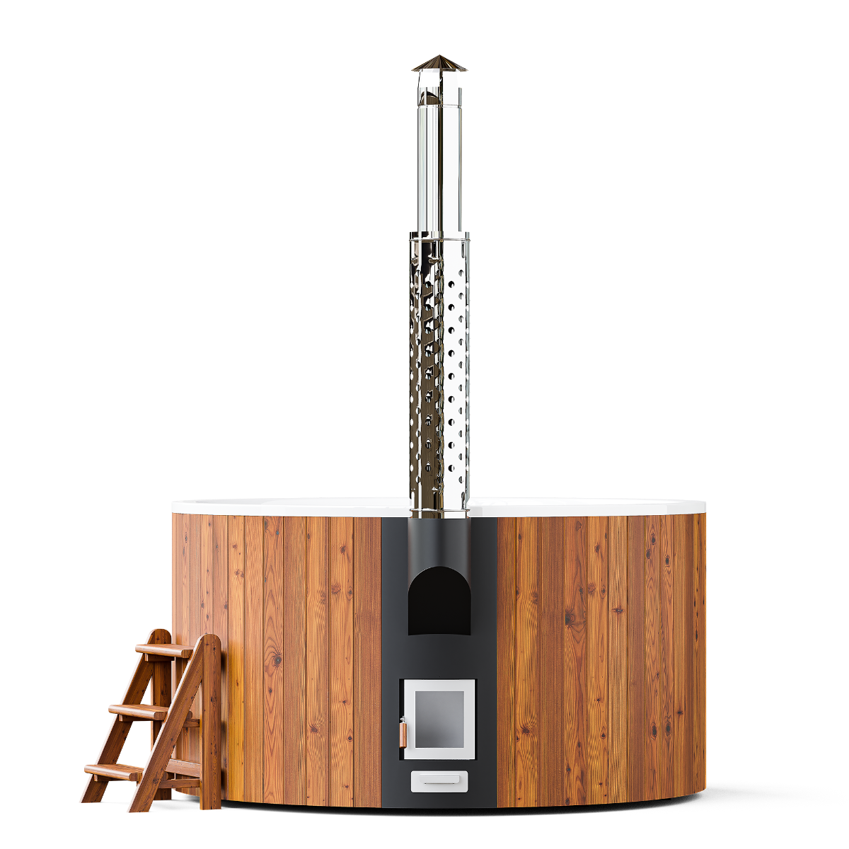 PolarSpa Elite houtgestookte hottub - 6 personen