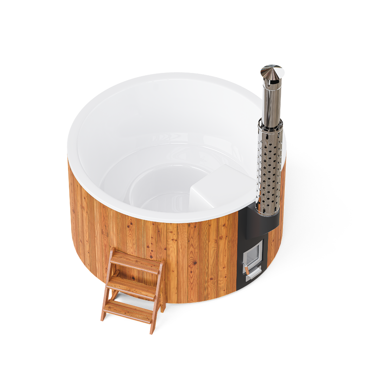 PolarSpa Elite houtgestookte hottub - 6 personen