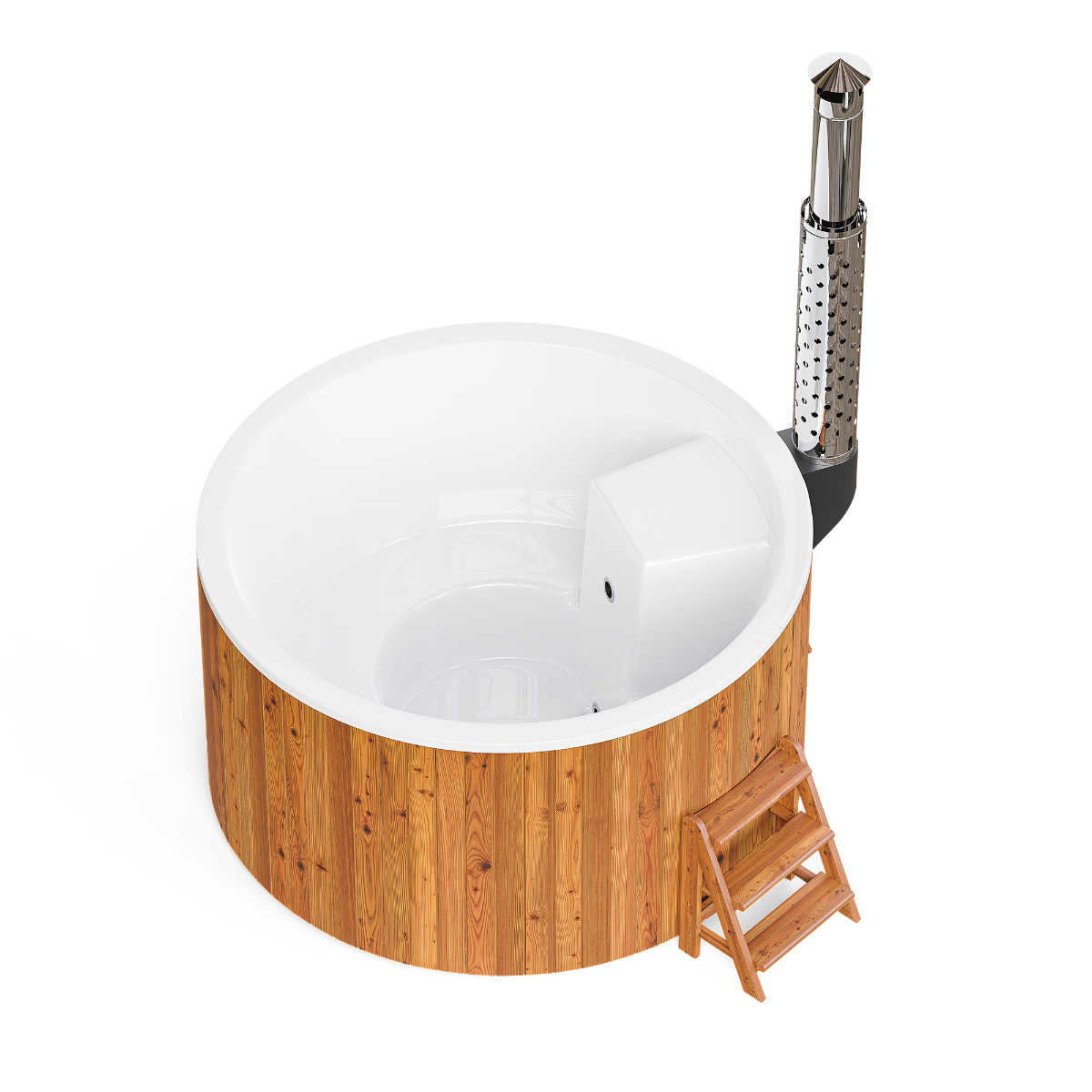 PolarSpa Elite houtgestookte hottub - 6 personen