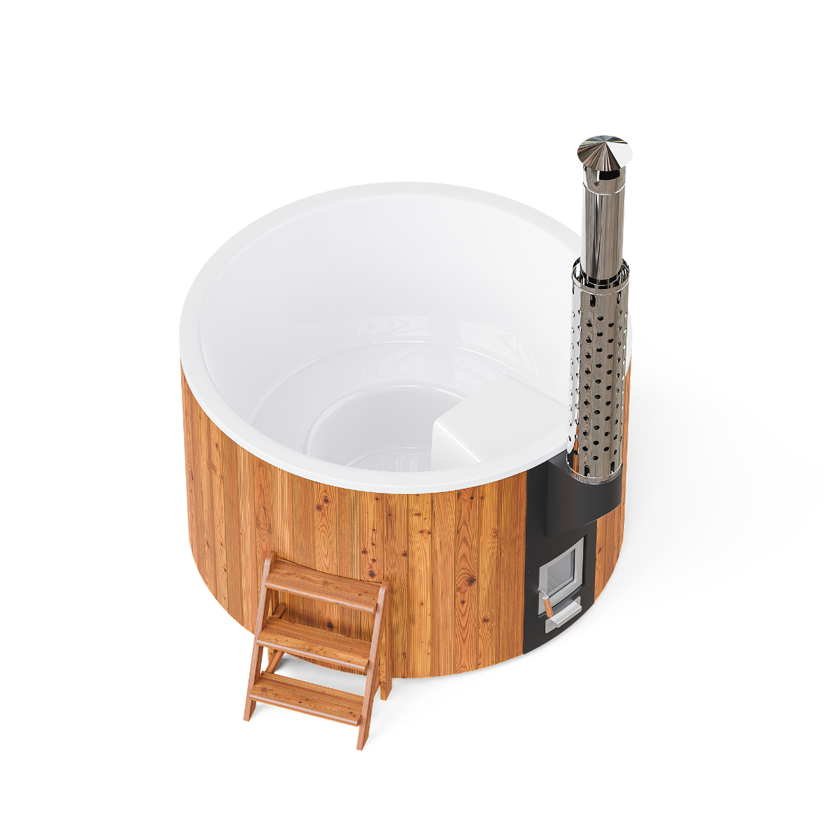 PolarSpa Elite houtgestookte hottub - 4 personen