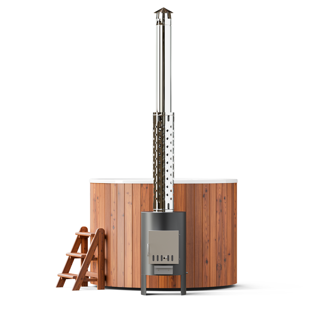 PolarSpa Comfort houtgestookte hottub - 4 personen