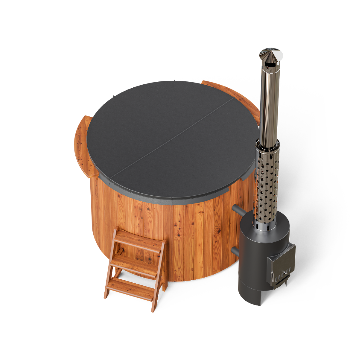 PolarSpa Comfort houtgestookte hottub - 4 personen