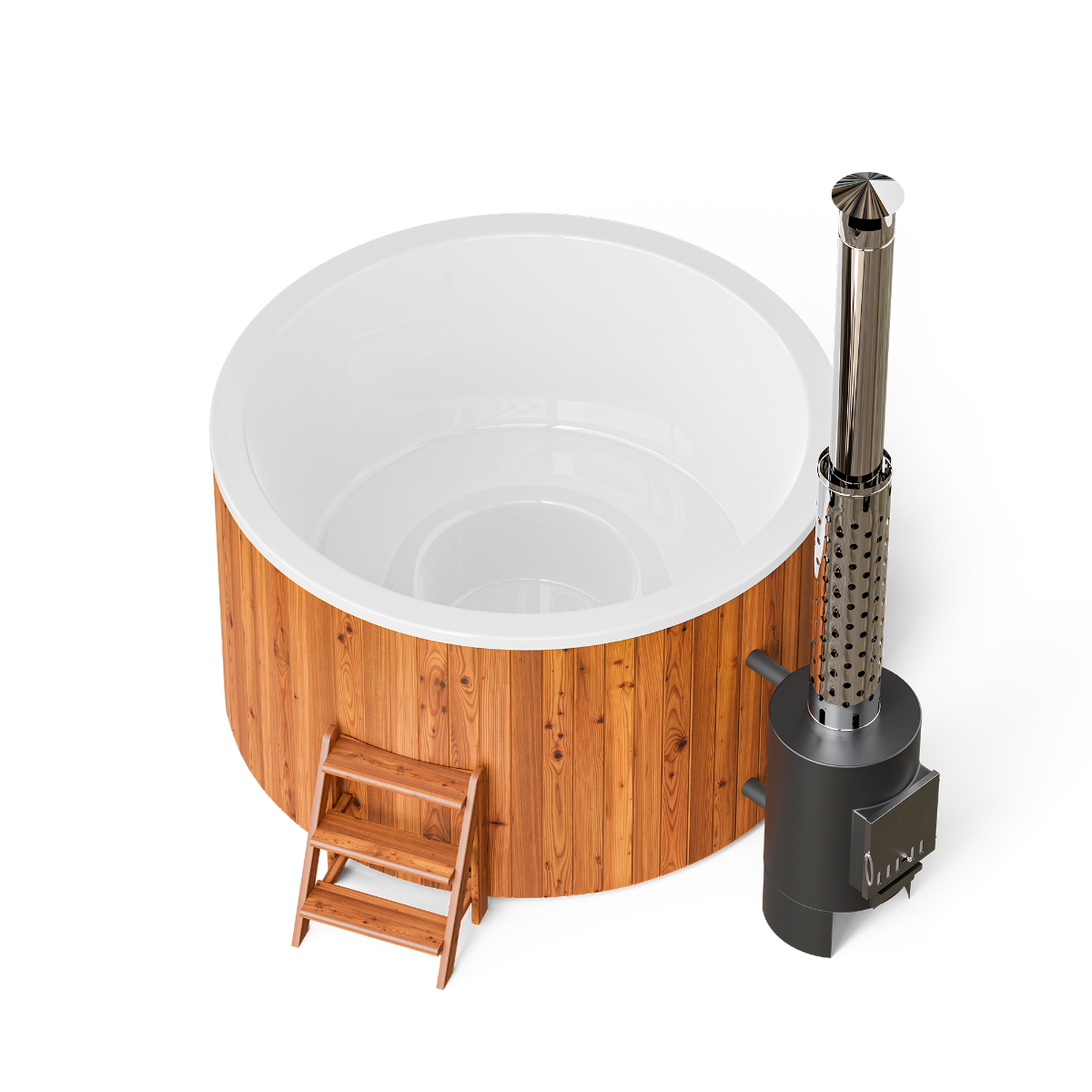 PolarSpa Comfort houtgestookte hottub - 6 personen