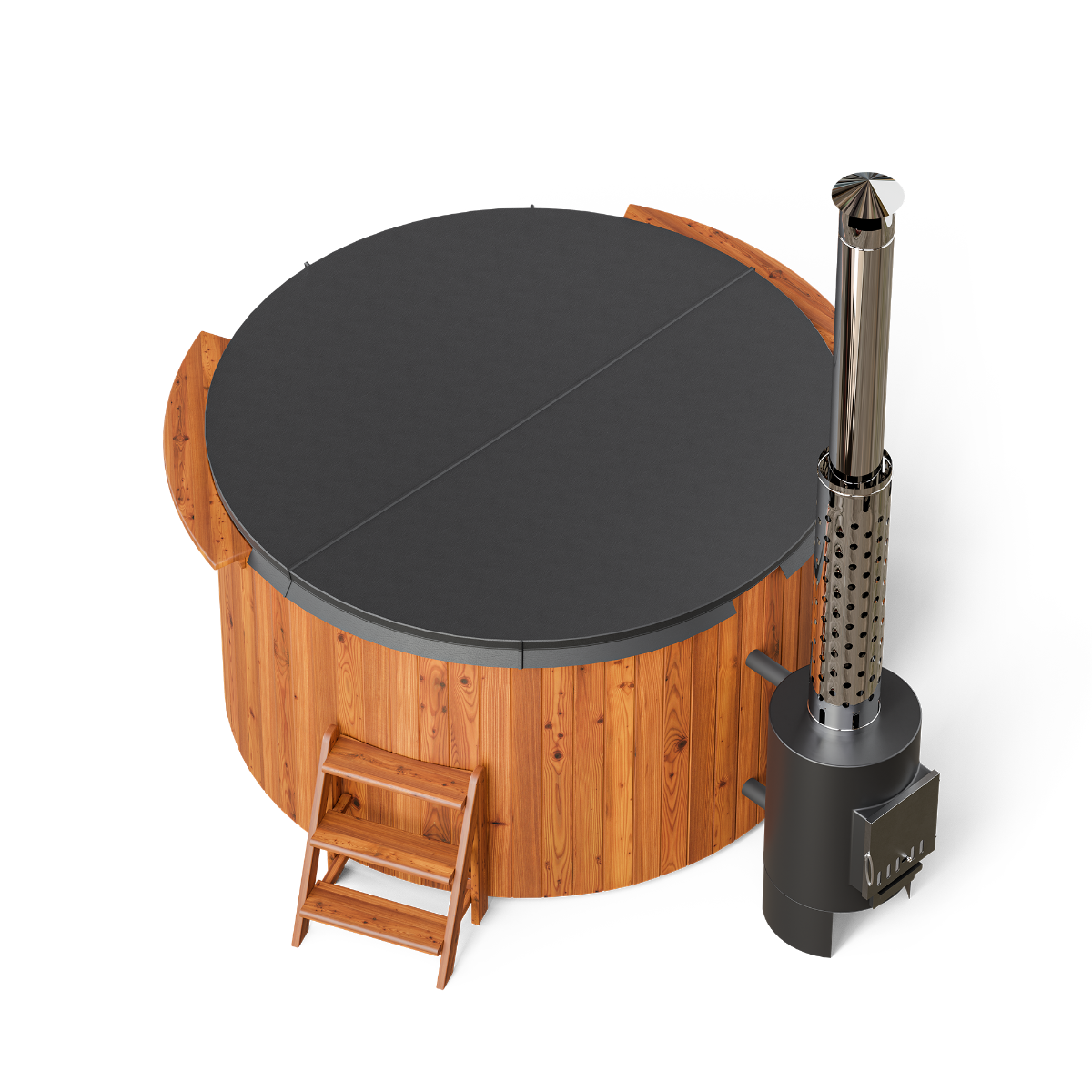 PolarSpa Comfort houtgestookte hottub - 6 personen