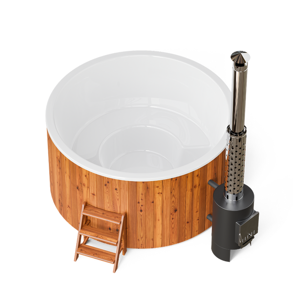 PolarSpa Comfort Family houtgestookte hottub - 8 personen