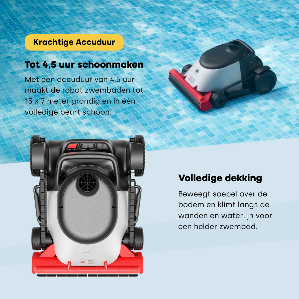 Genkinno Ace 300 zwembadrobot